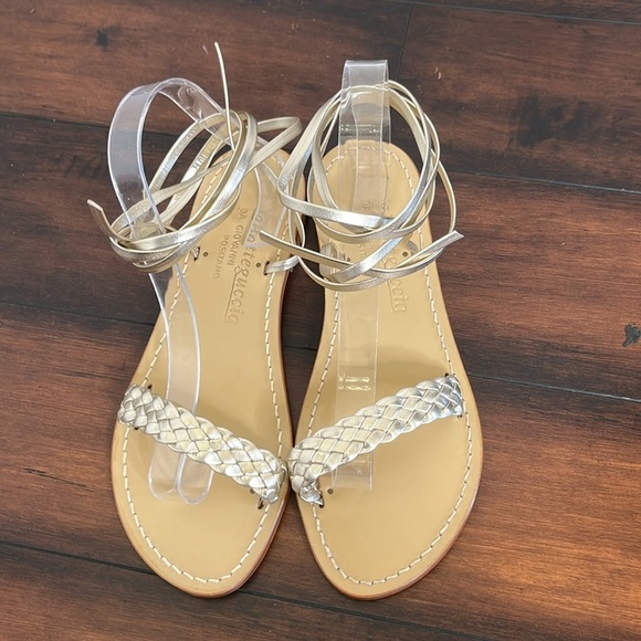 La Botteguccia Da Givanni Poisitano Gladiator Sandals Gold Women's 8.5 New - Picture 3 of 9